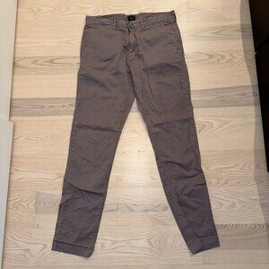 JCrew 484 Stretch Grey Chinos